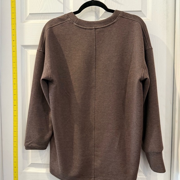 Spanx Air Essentials Brushed V-Neck Tunic in Smoke - Picture 6 of 6